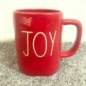 Rae Dunn Holiday Red Joy Coffee Cup 2019